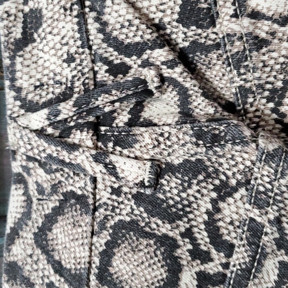 Good American Good Legs Snake Print High Waist Skinny Jeans Size 18 - Picture 6 of 11